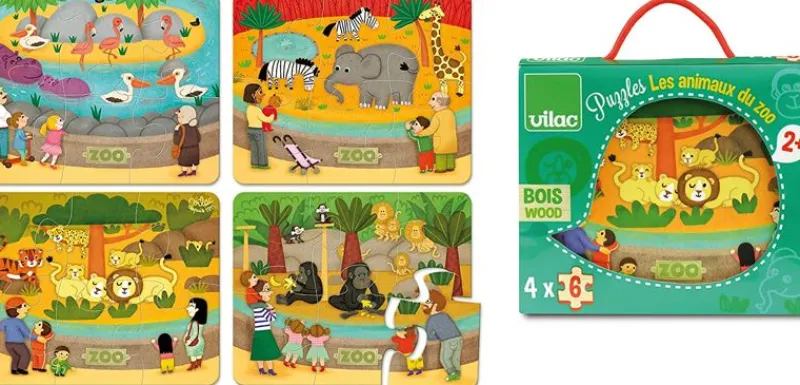 Vilac Puzzles Del Zoo - ^ Puzzles Para Niños