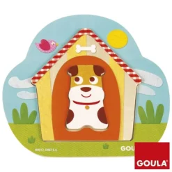Goula Rompecabezas De 3 Niveles La Casa Del Perro De Tobby - ^ Puzzles Para Niños