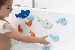 Quut Rompecabezas De Baño - Tiburones - ^ Juguetes Para El Baño