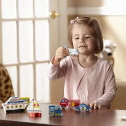 Melissa & Doug Rompecabezas De Vehiculo De Pieza Grande Multicolor Melissa And Doug^ Puzzles Para Niños
