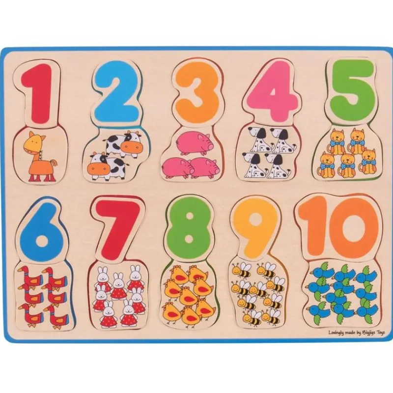 Bigjigs Toys Rompecabezas Numero Y Color - ^ Puzzles Para Niños