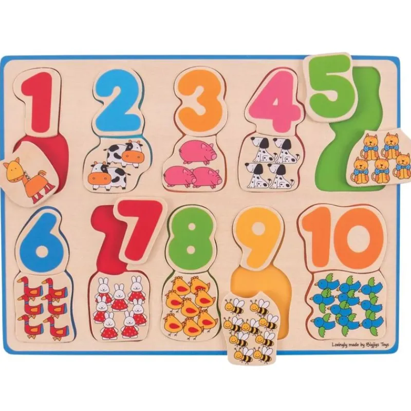 Bigjigs Toys Rompecabezas Numero Y Color - ^ Puzzles Para Niños