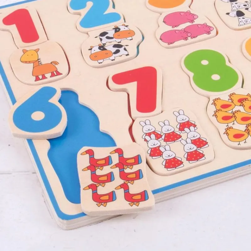 Bigjigs Toys Rompecabezas Numero Y Color - ^ Puzzles Para Niños