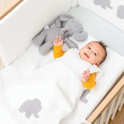 Nattou Saco De Dormir 70 Cm Jacquard Blanco - ^ Mantas Y Pañales