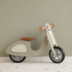 Little Dutch Scooter De Madera Verde Oliva - ^ Draisiennes Y Bicicletas De Madera