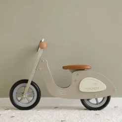 Little Dutch Scooter De Madera Verde Oliva - ^ Draisiennes Y Bicicletas De Madera