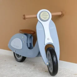 Little Dutch Scooter Draisienne - Azul - ^ Draisiennes Y Bicicletas De Madera