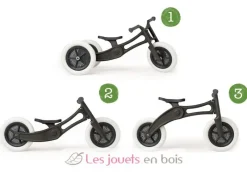 Wishbone Design Studio Scooter Wishbone Recycled Edition 3 En 1 Negro - ^ Draisiennes Y Bicicletas De Madera
