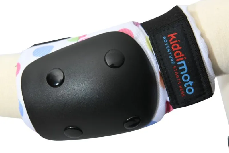 Kiddimoto Set De Proteccion Infantil Dotty M En Color Pastel - ^ Cascos Y Guantes