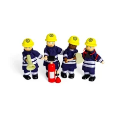 Bigjigs Toys Set Muñecos Bomberos - ^ Los Bomberos, La Policía