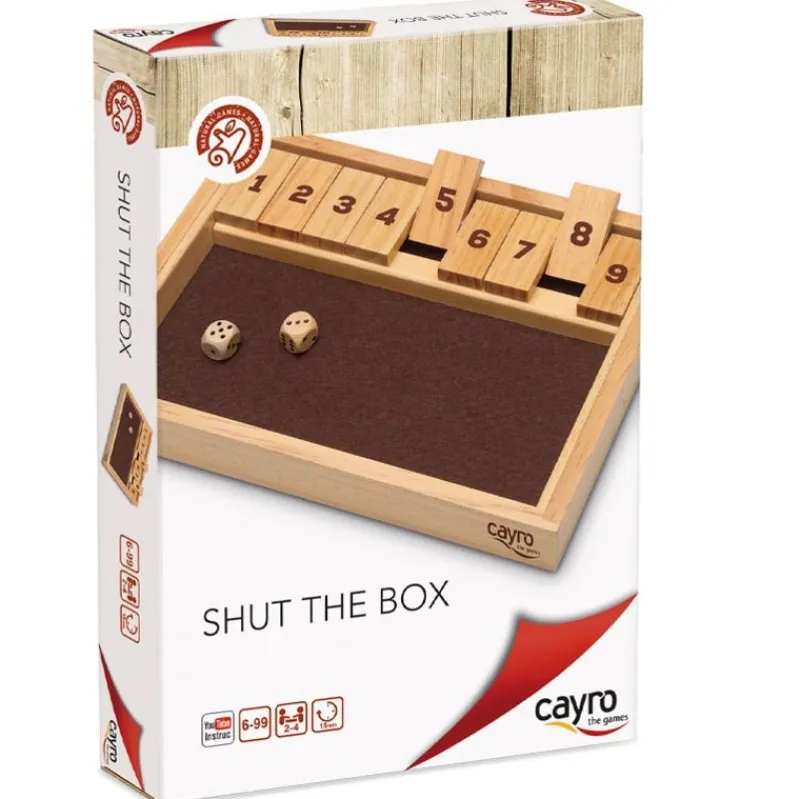 Cayro Shut The Box - Juego De Dados - ^ Juegos De Cartas Y Dados