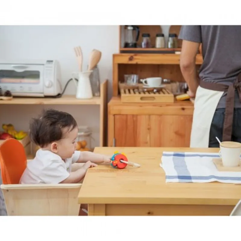Plan Toys Silla De Bar - Naranja - ^ Mobiliario De Guarderia