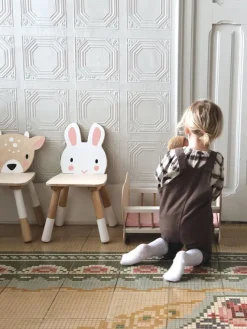 Tender Leaf Toys Silla Infantil De Madera Conejo De 30 X 30 X 47,5 Cm - ^ Escritorios, Mesas Y Sillas