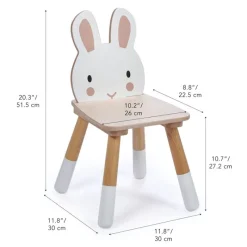 Tender Leaf Toys Silla Infantil De Madera Conejo De 30 X 30 X 47,5 Cm - ^ Escritorios, Mesas Y Sillas