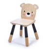 Tender Leaf Toys Silla Infantil De Madera Oso Beige 30 X 30 X 48 Cm - ^ Escritorios, Mesas Y Sillas