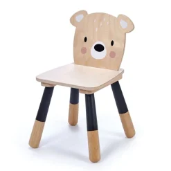 Tender Leaf Toys Silla Infantil De Madera Oso Beige 30 X 30 X 48 Cm - ^ Escritorios, Mesas Y Sillas