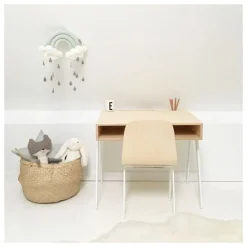 In2wood Silla Para Niños De 6 A 10 Anos - Blanco - ^ Escritorios, Mesas Y Sillas