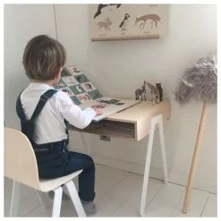 In2wood Silla Para Niños De 6 A 10 Anos - Blanco - ^ Escritorios, Mesas Y Sillas