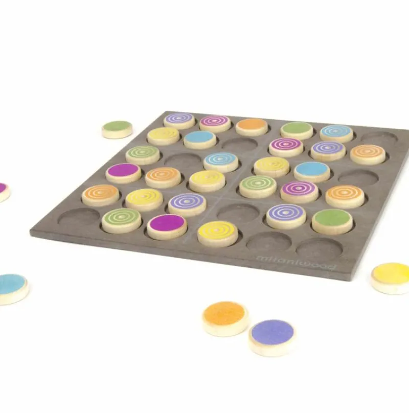 Milaniwood Sudoku De Madera De Colores - ^ Juegos De Puzzle, Estrategia Y Logica