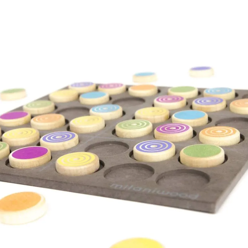 Milaniwood Sudoku De Madera De Colores - ^ Juegos De Puzzle, Estrategia Y Logica