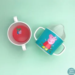 Petit Jour Taza Con Dos Asas Y Pico Extraible Azul Elmer - ^ Una Mesa