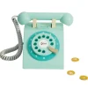 Classic World Telefono Vintage De Madera - ^ Juguetes Para El Aprendizaje Temprano Y La Motricidad