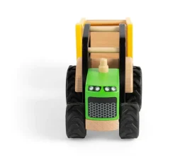 Bigjigs Toys Tractor Y Remolque De Madera - ^ Grúas, Tractores, Aviones...