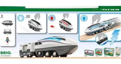 Brio Tren Grey Turbo^ Locomotoras, Vagones Y Trenes Brio