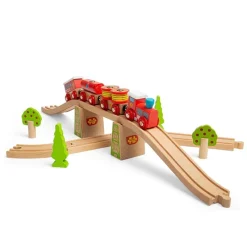 Bigjigs Toys Tren De Rescate De Incendios - ^ Locomotoras, Vagones Y Trenes Brio