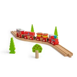 Bigjigs Toys Tren De Rescate De Incendios - ^ Locomotoras, Vagones Y Trenes Brio