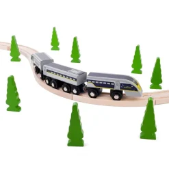 Bigjigs Toys Tren Eurostar E320 - ^ Locomotoras, Vagones Y Trenes Brio
