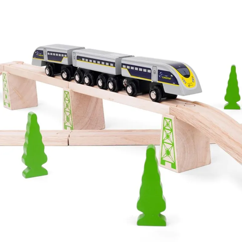 Bigjigs Toys Tren Eurostar E320 - ^ Locomotoras, Vagones Y Trenes Brio