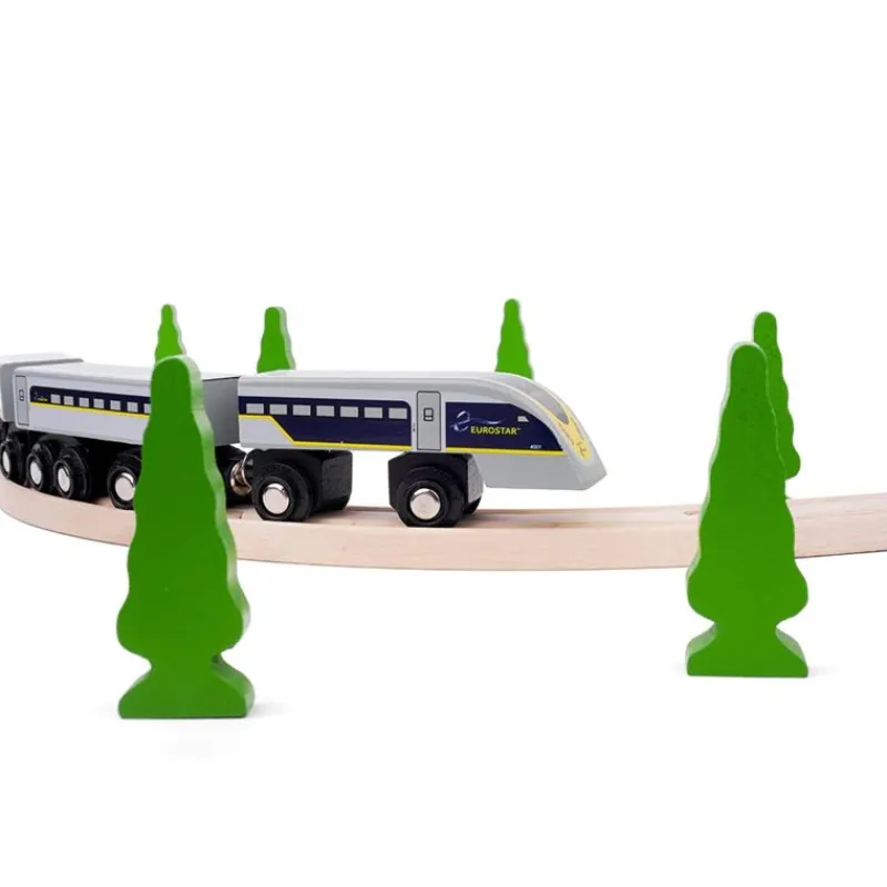Bigjigs Toys Tren Eurostar E320 - ^ Locomotoras, Vagones Y Trenes Brio
