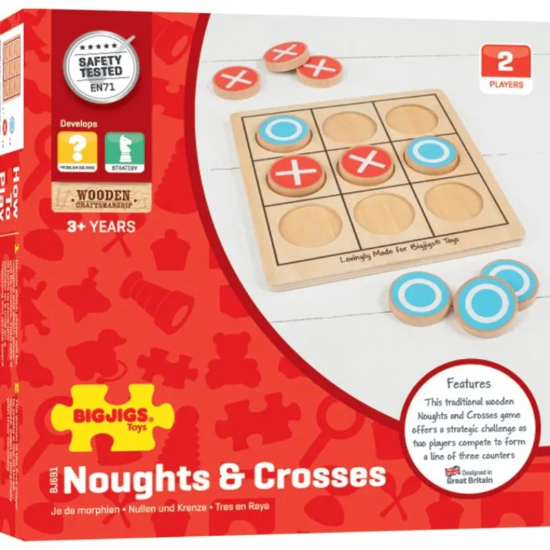 Bigjigs Toys Tres En Raya - ^ Juegos De Puzzle, Estrategia Y Logica