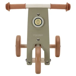Little Dutch Triciclo De Madera Verde Oliva - ^ Draisiennes Y Bicicletas De Madera