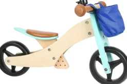 Small foot company Triciclo Sin Pedales 2 En 1 Turquesa - ^ Draisiennes Y Bicicletas De Madera