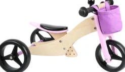 Small foot company Triciclo Sin Pedales 2 En 1 Rosa De 64 X 38 X 36 Cm - ^ Draisiennes Y Bicicletas De Madera