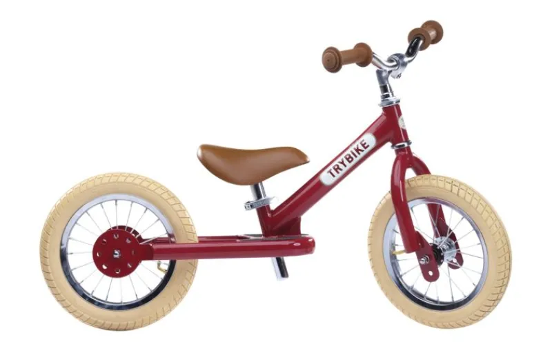 Trybike Draisienne 2 En 1 Rojo - ^ Draisiennes Y Bicicletas De Madera