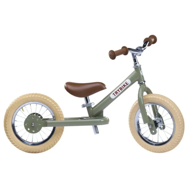 Trybike Draisienne 2 En 1 Verde - ^ Draisiennes Y Bicicletas De Madera