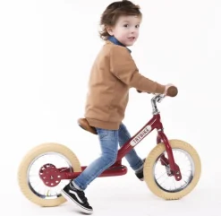 Trybike Draisienne Acero Rojo Vintage - ^ Draisiennes Y Bicicletas De Madera