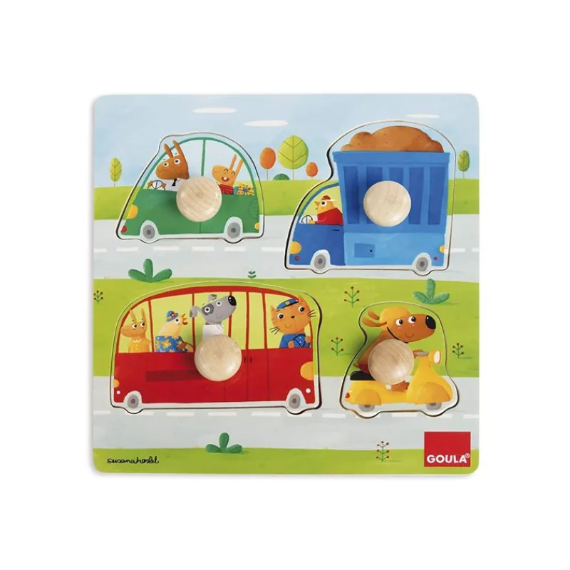 Goula Vehiculos Empotrados - ^ Puzzles Para Niños