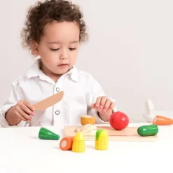 New Classic Toys Verduras De Madera Para Cortar - ^ La Cocina, El Tendero...